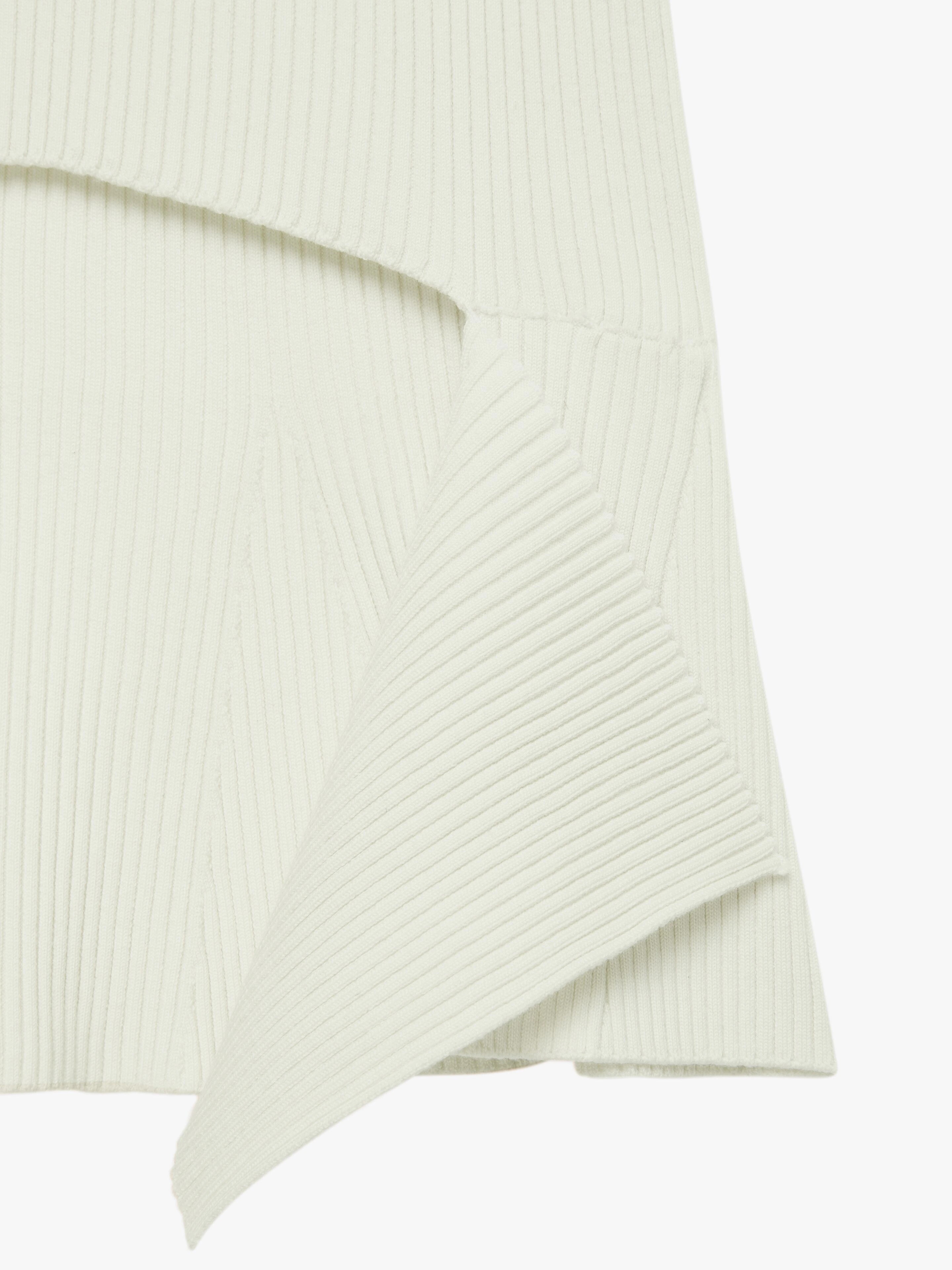 ASYMMETRICAL SKIRT IN WOOL AND SILK - 5