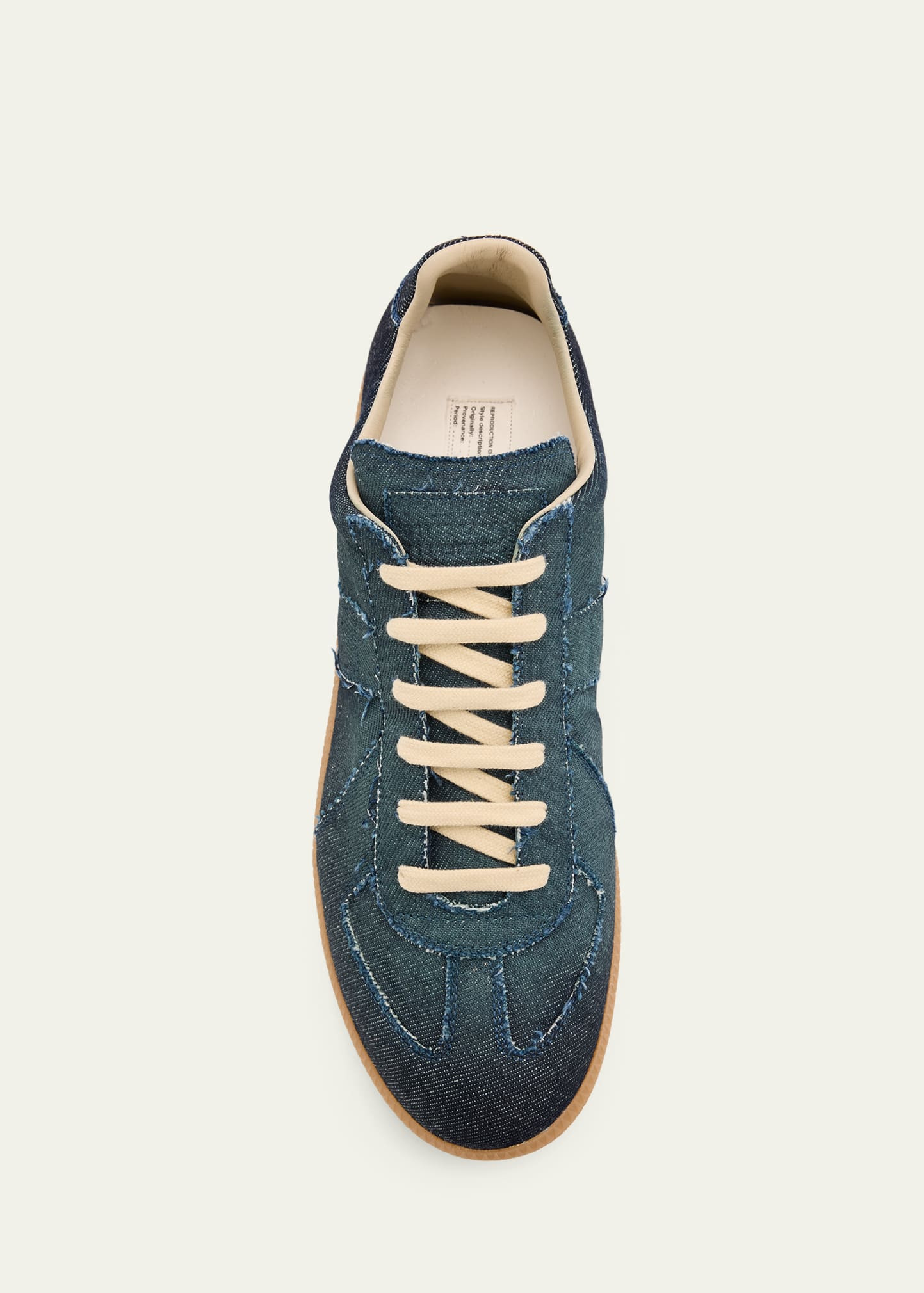 Men's Replica Denim T-Toe Low-Top Sneakers - 5