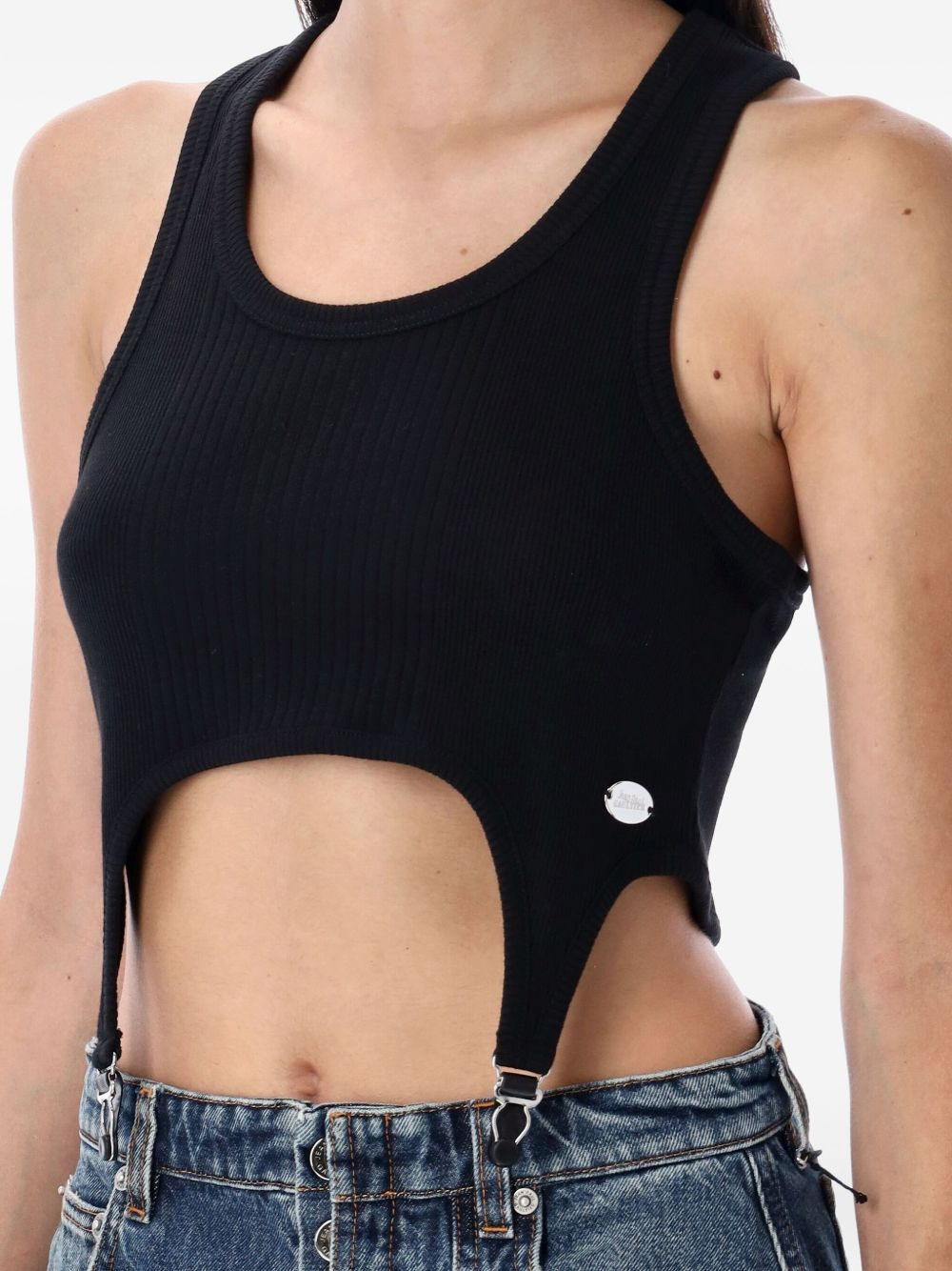ribbed garter tank top - 3