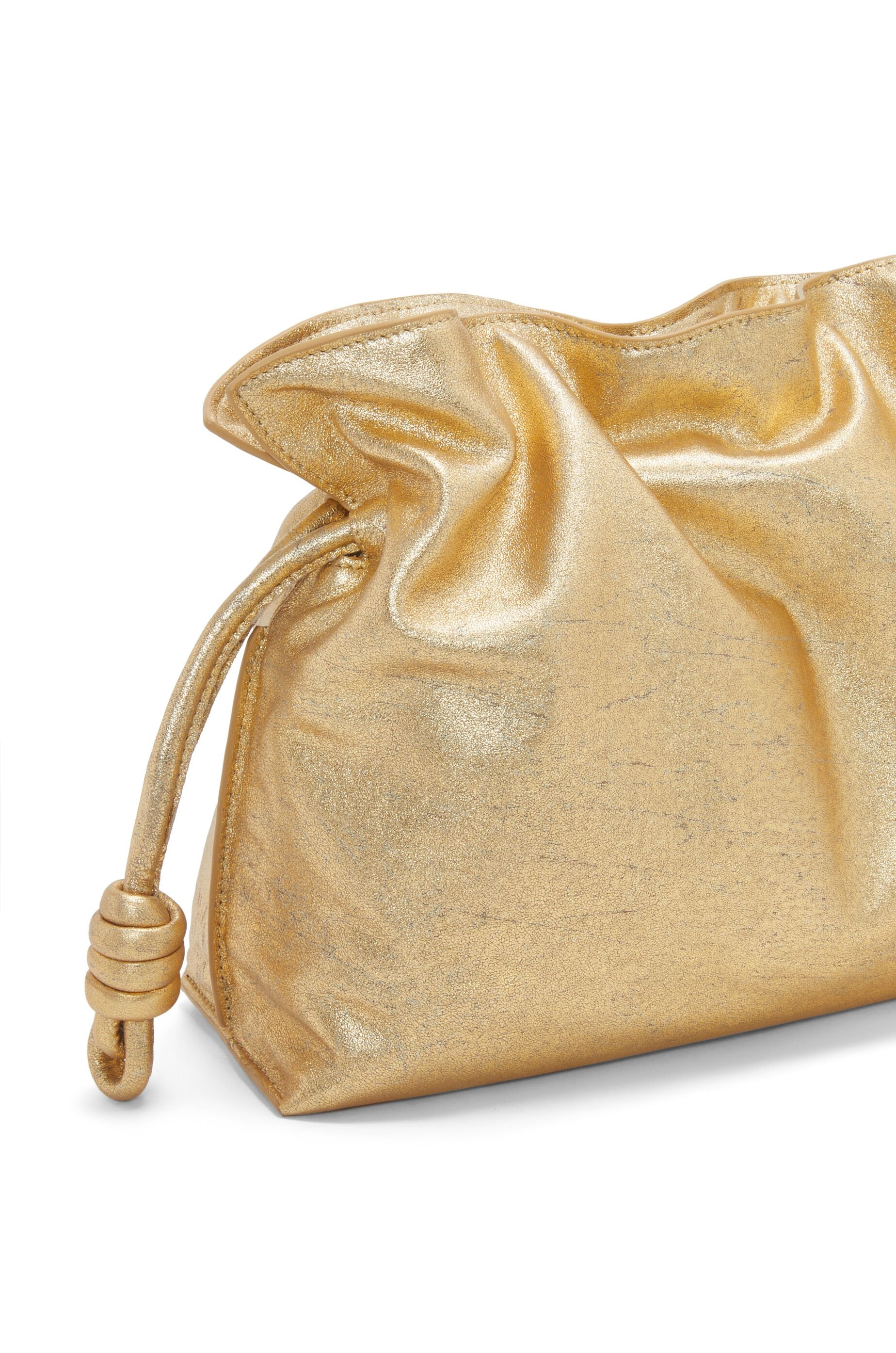 Flamenco clutch in metallic lambskin - 6