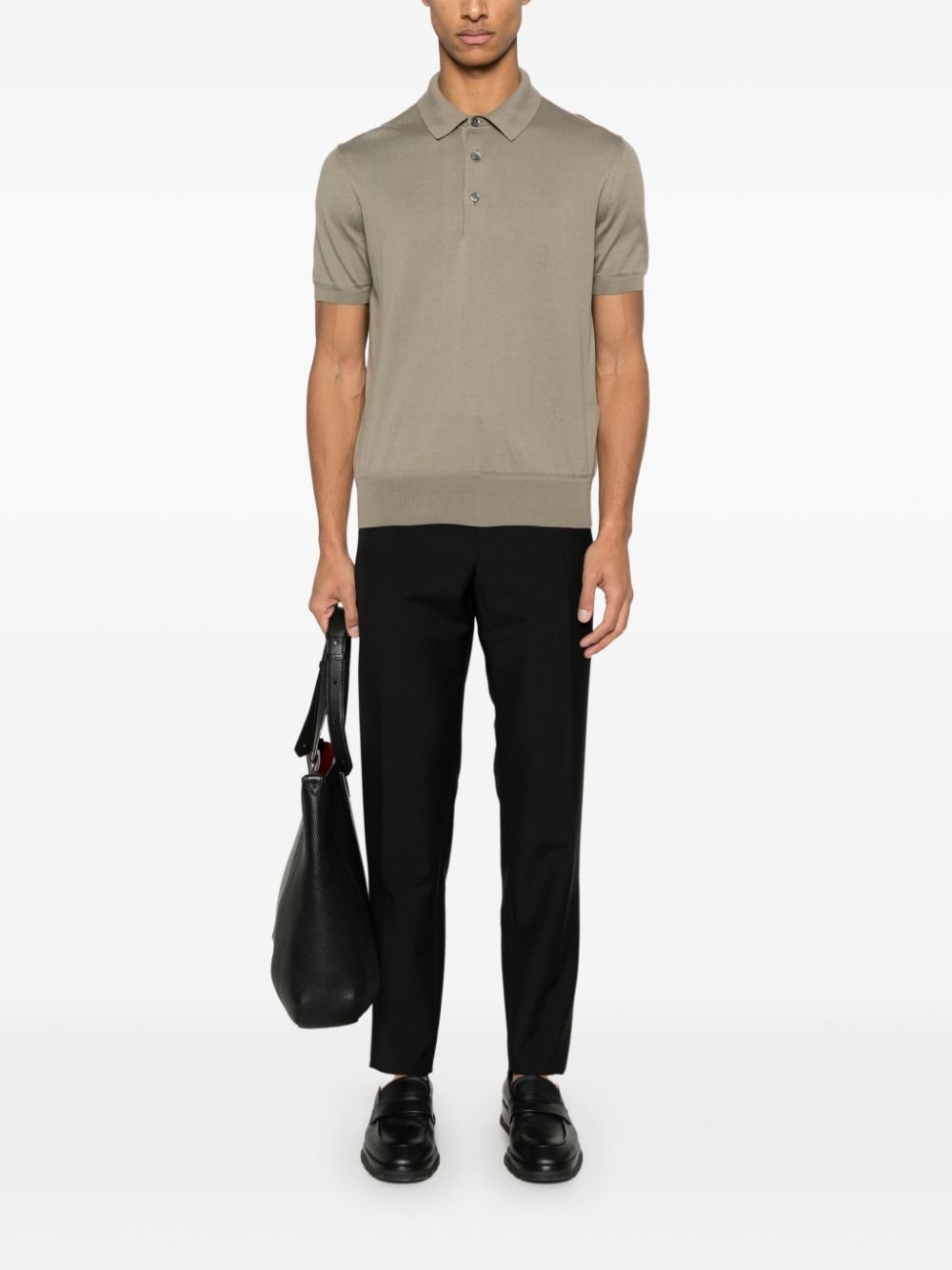 fine-knit polo shirt - 2