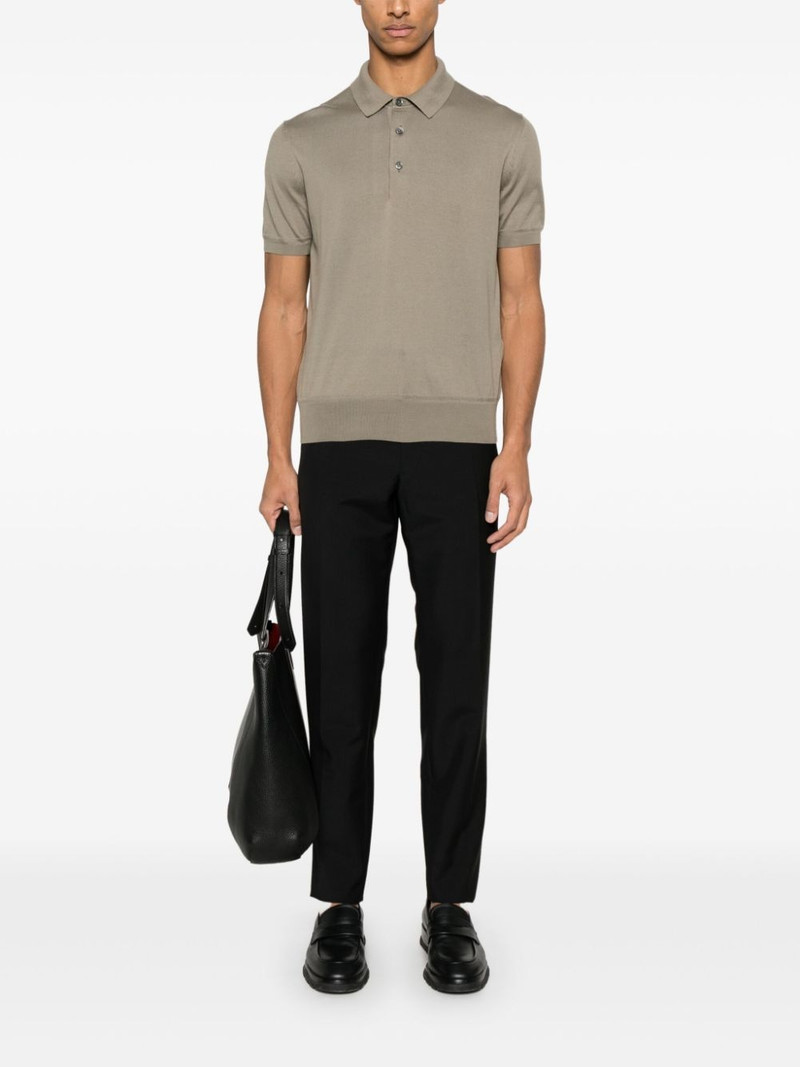 TOM FORD fine-knit polo shirt outlook