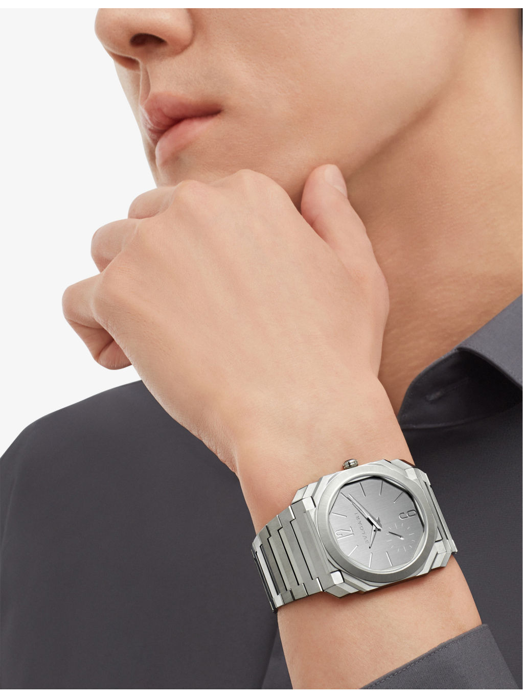 BGO40C14PSSXTAUTO Octo Finissimo S stainless-steel automatic watch - 7