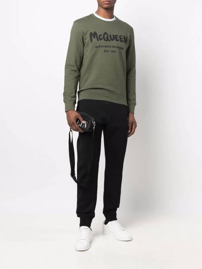 Alexander McQueen logo print sweatshirt outlook