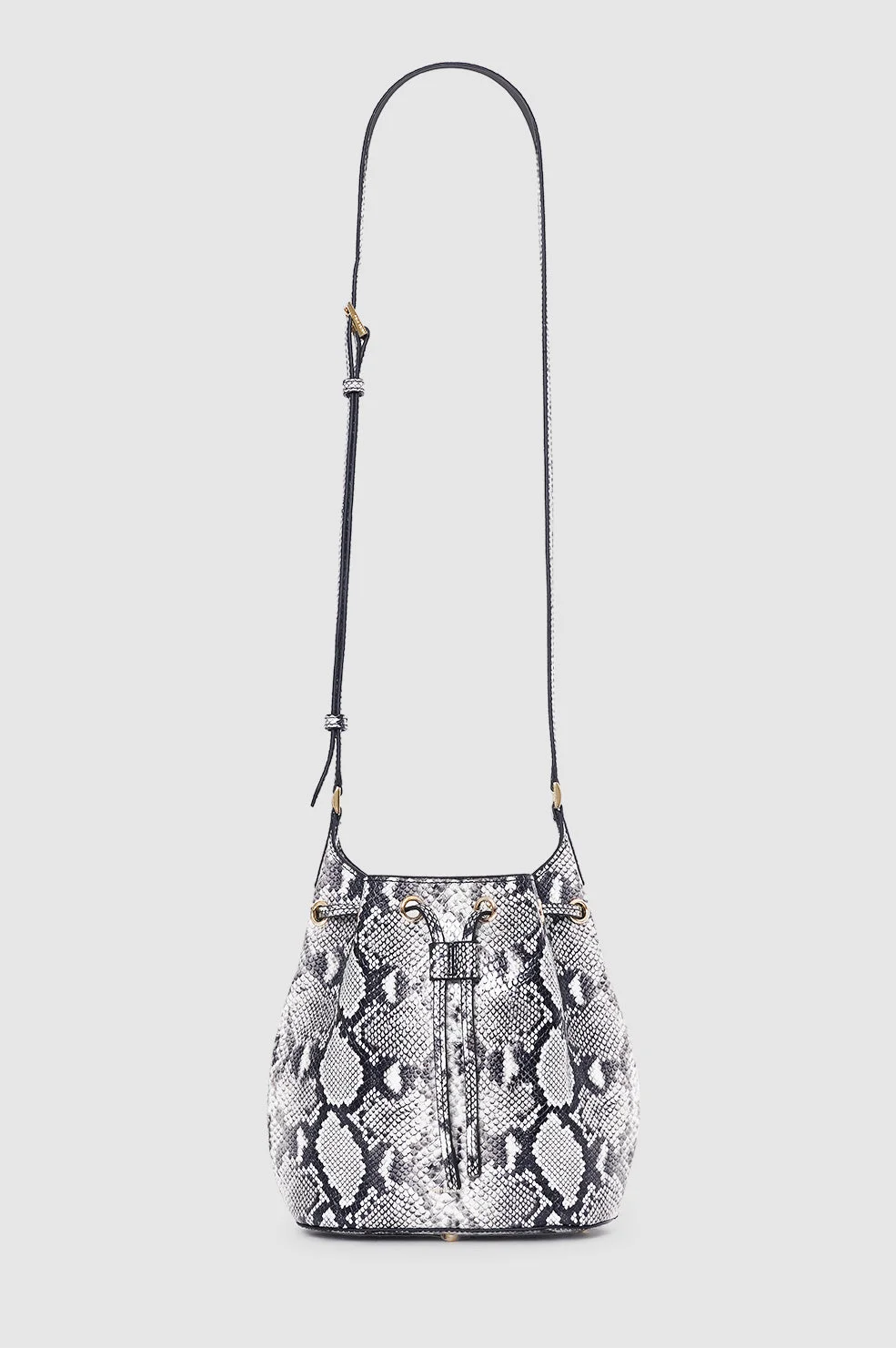 Mini Alana Bucket Bag - Python - 1