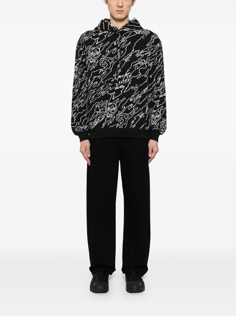 MAHARISHI graphic-print cotton hoodie outlook