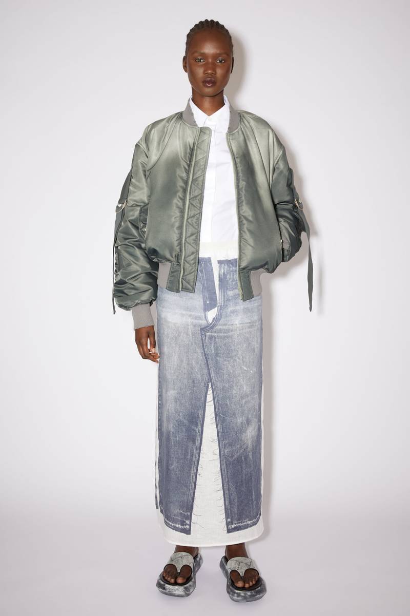 Acne Studios Denim print skirt - Denim blue outlook