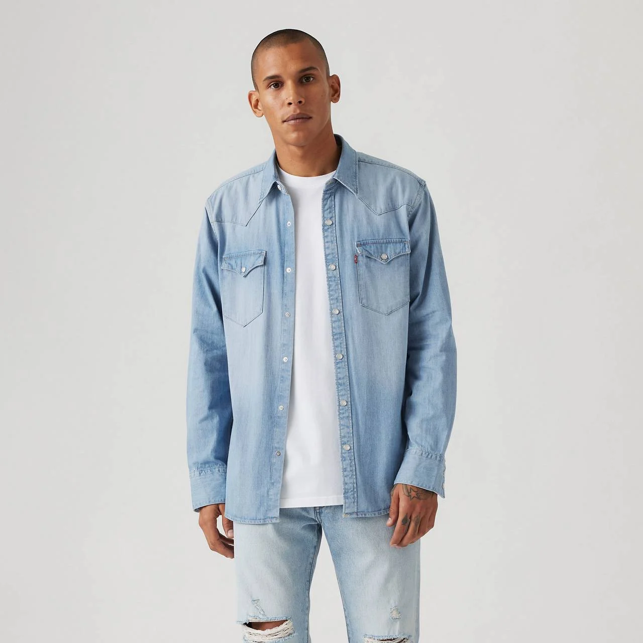 BARSTOW WESTERN DENIM SHIRT - 1