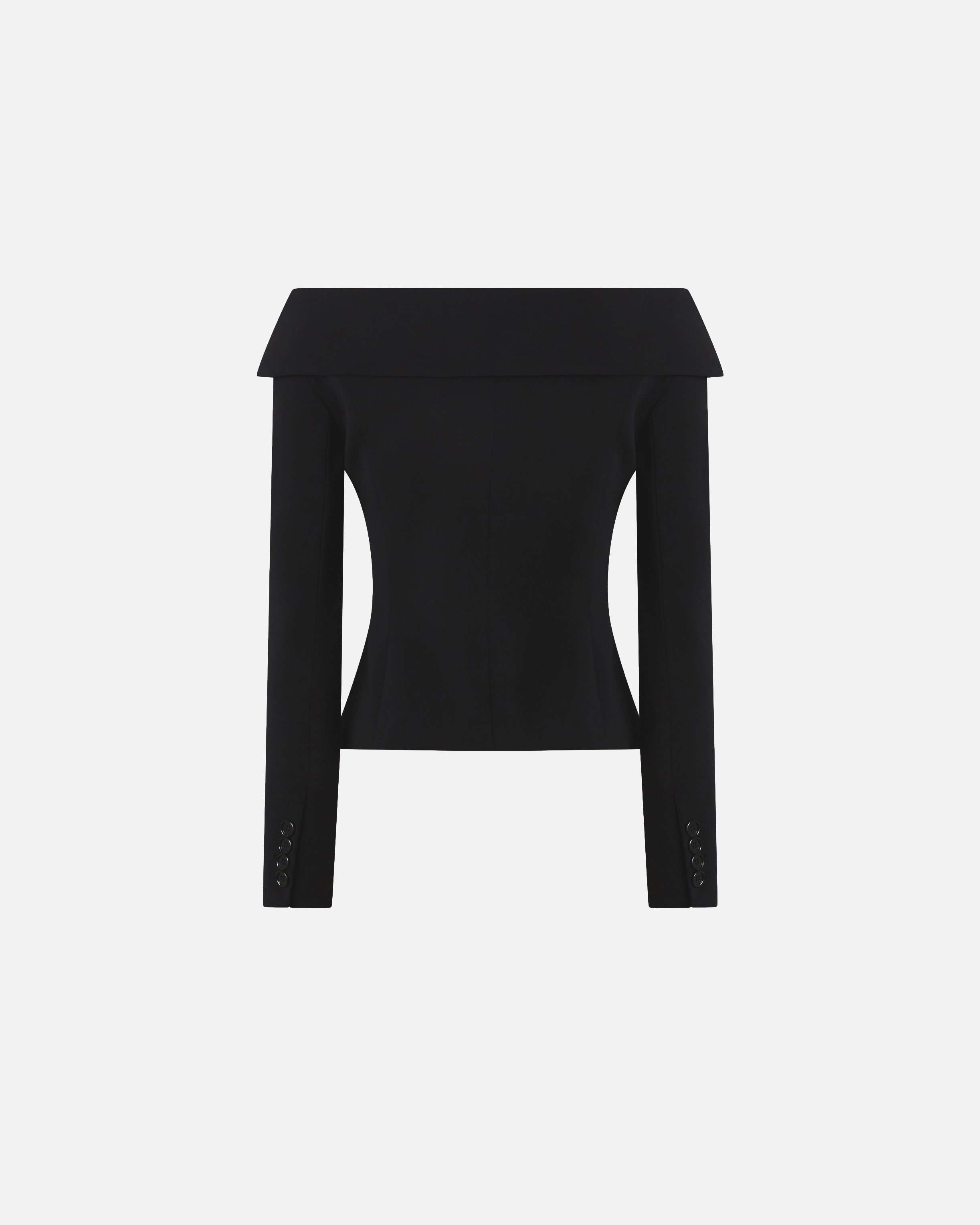 SLIM-FIT JACKET WITH OPEN SHOULDERS - 6