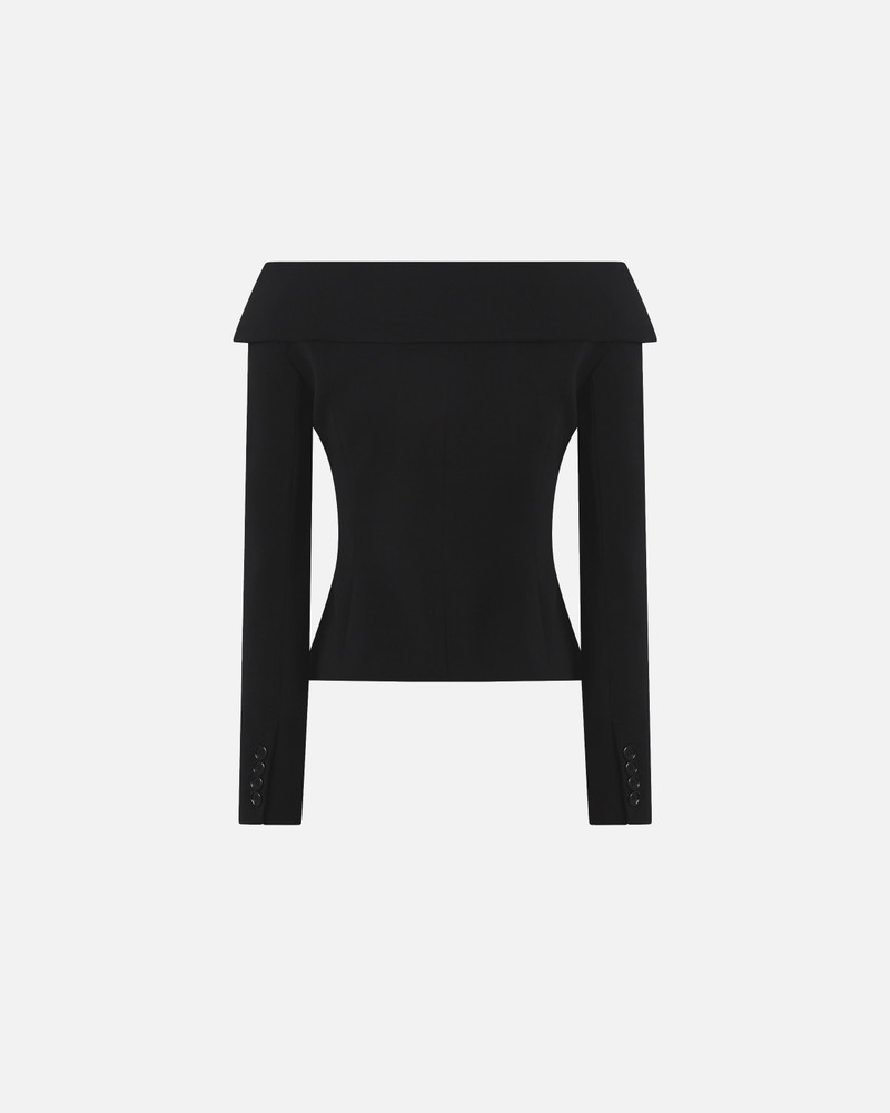 SLIM-FIT JACKET WITH OPEN SHOULDERS 6