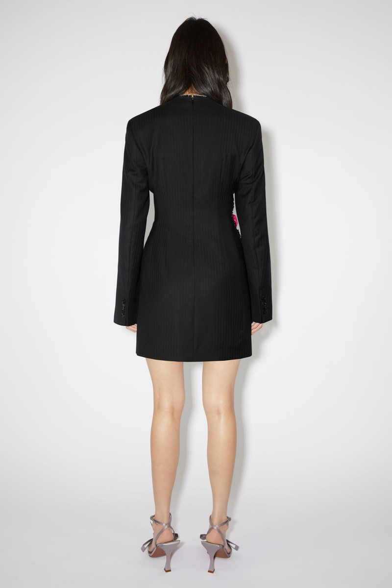 Tailored wool dress - Black 3