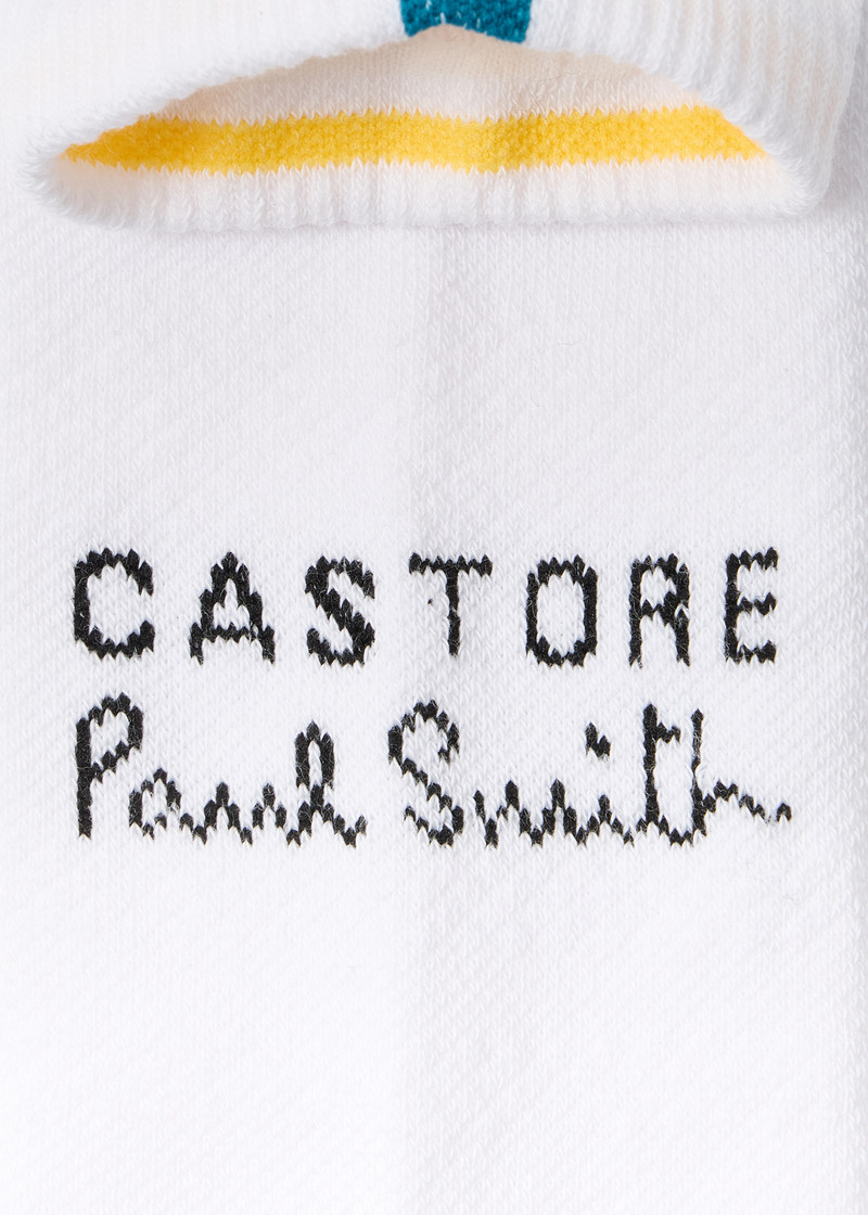 Paul Smith + Castore - White Technical Ankle Socks Two Pack 4