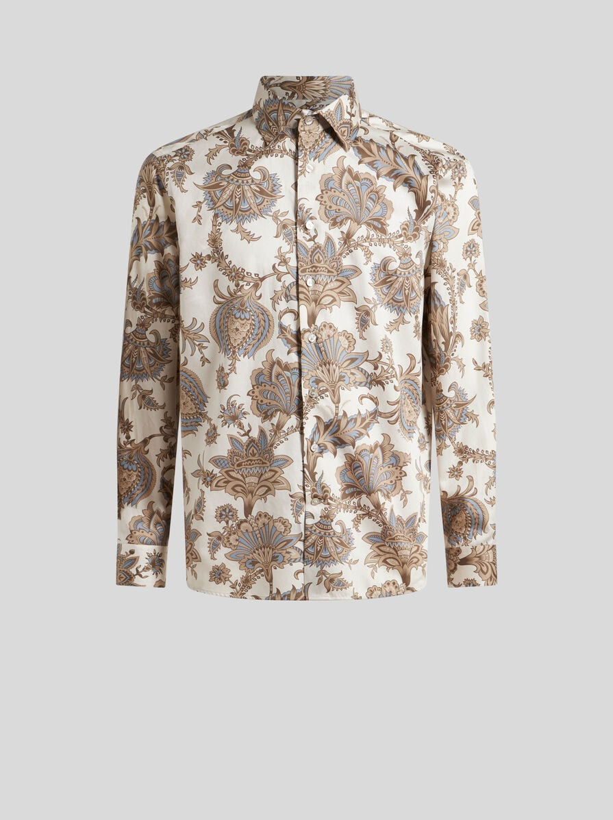 SHIRT WITH MAXI FLOWERS - 1
