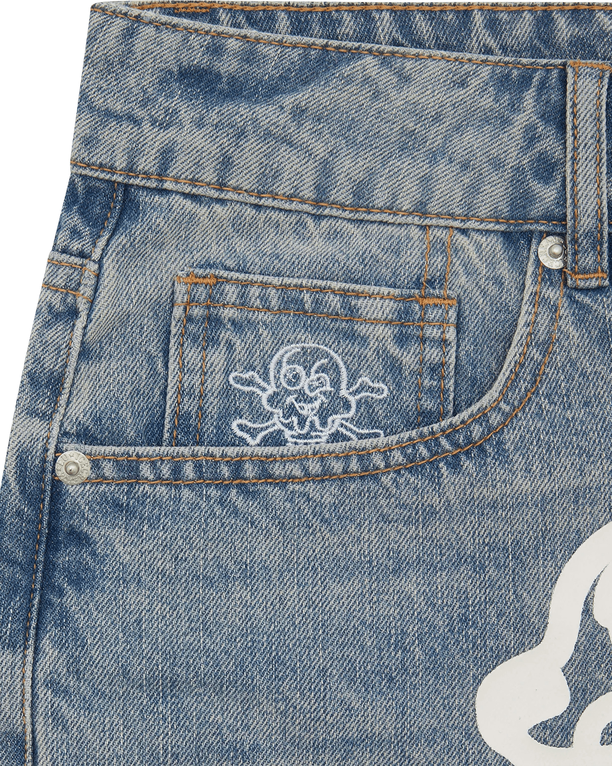 RUNNING DOG DENIM SHORTS - 4