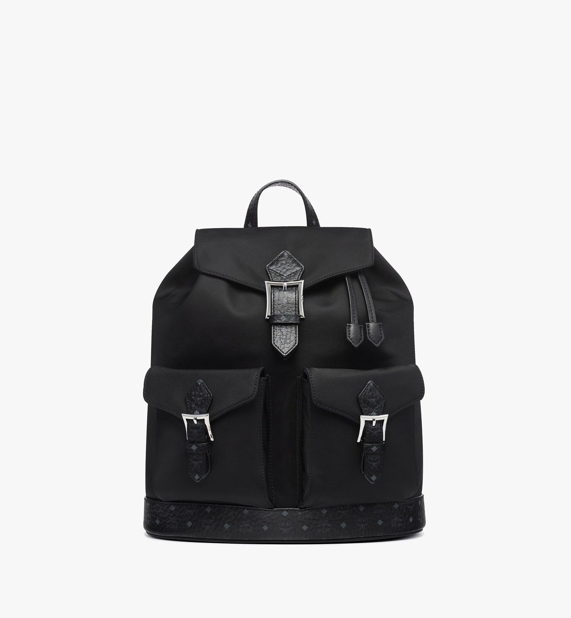Aren Drawstring Backpack in ECONYL® and Leather - 1