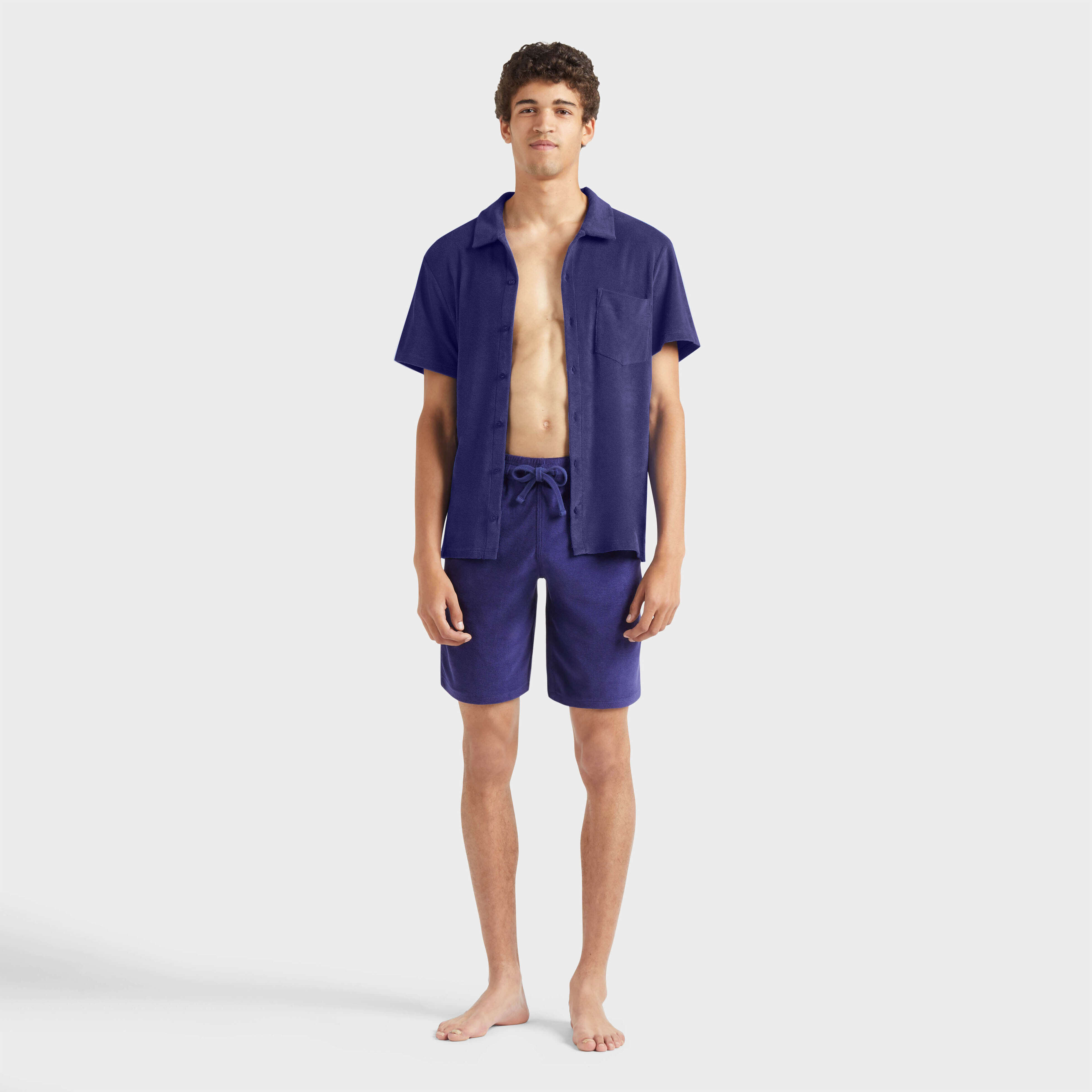 Unisex Terry Bowling Shirt Solid - 3