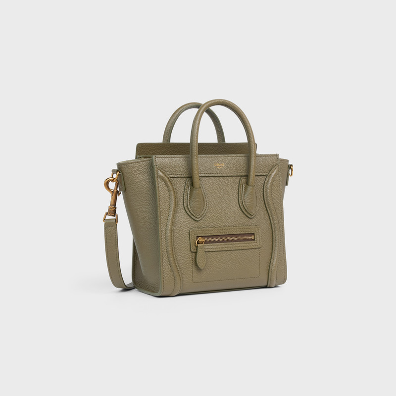 CELINE Nano Luggage bag in drummed calfskin outlook