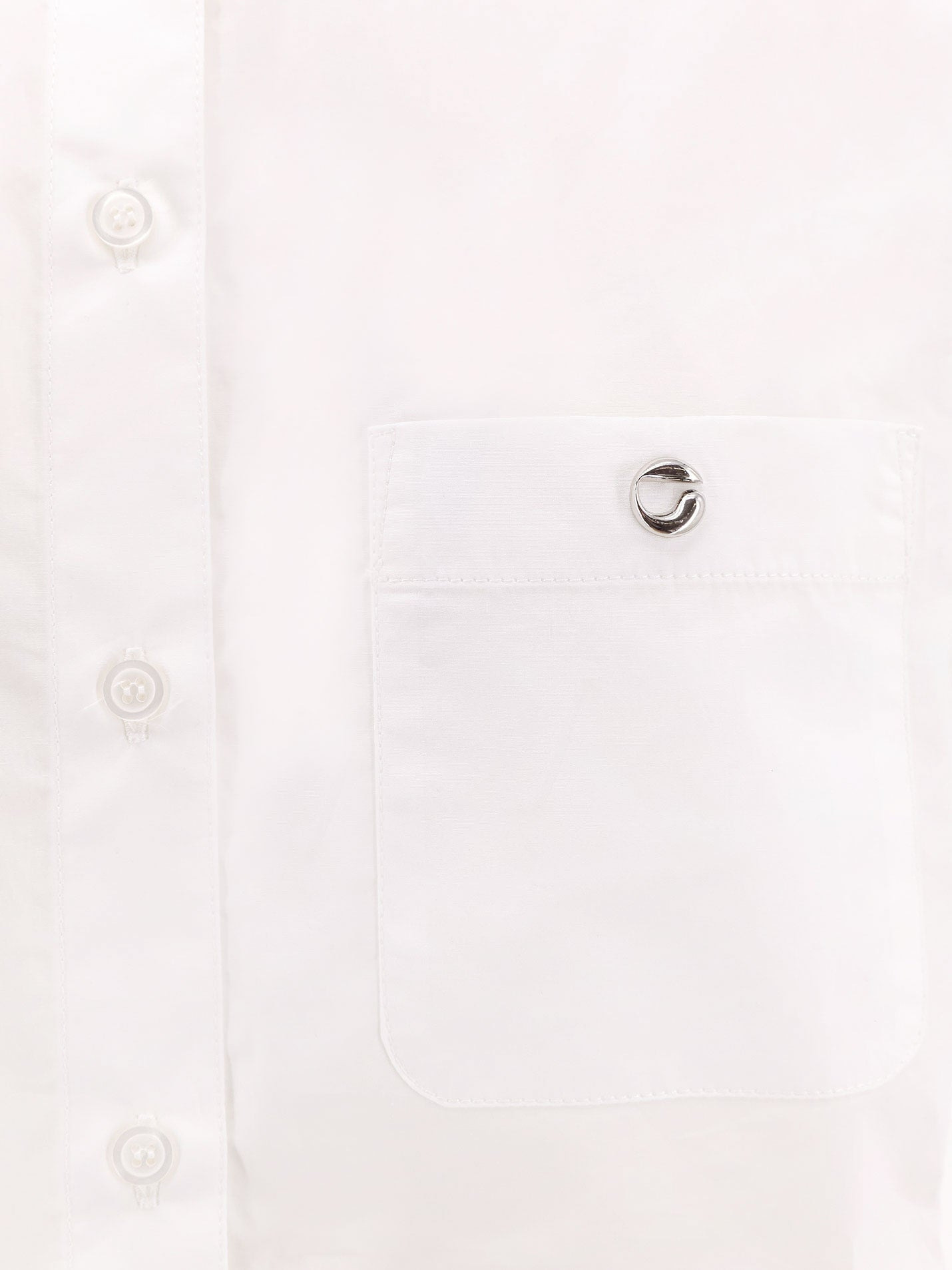 Coperni Women Boyfriend Popeline Cotton Shirt - 3