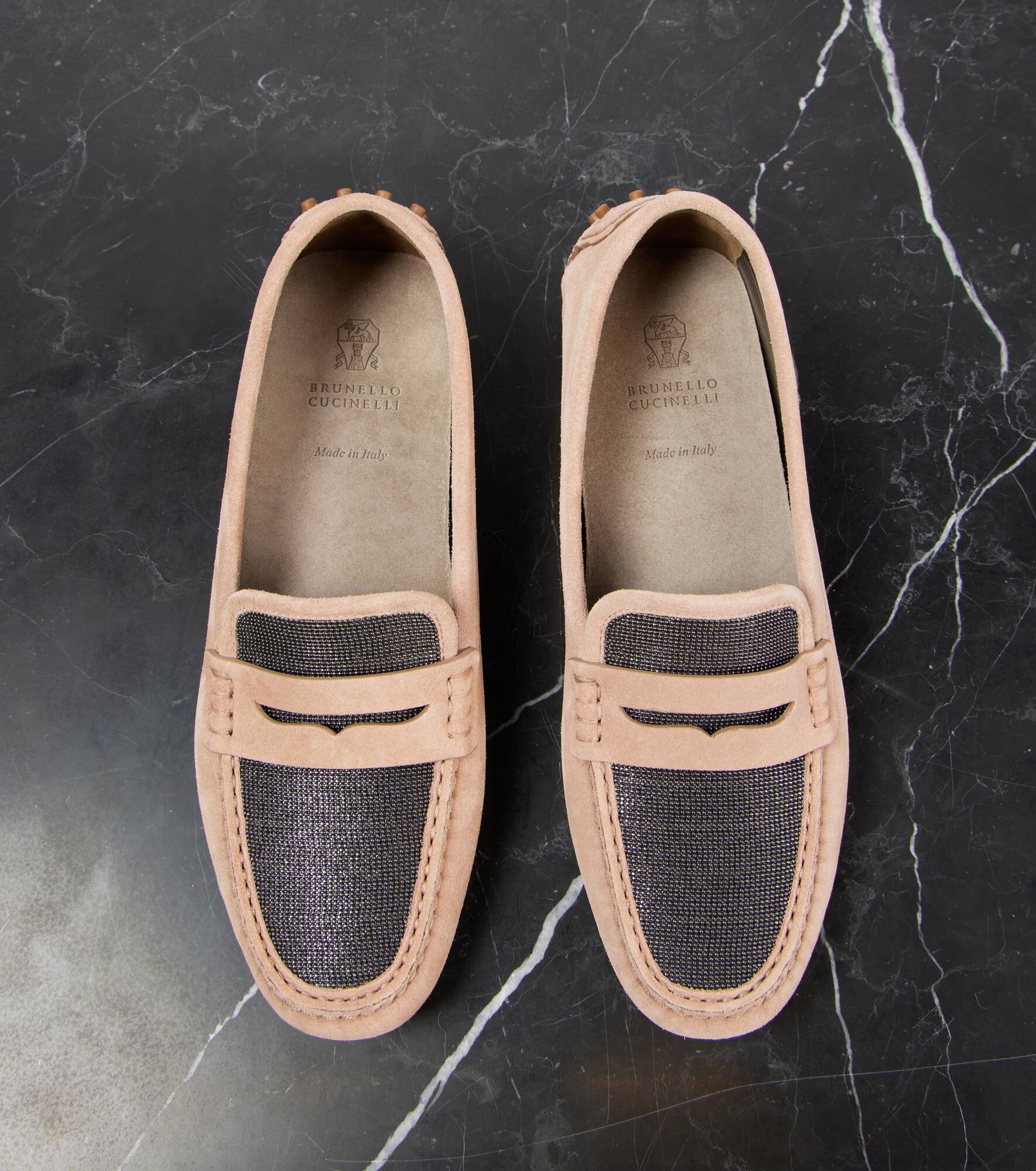 Monili suede driving shoes - 5