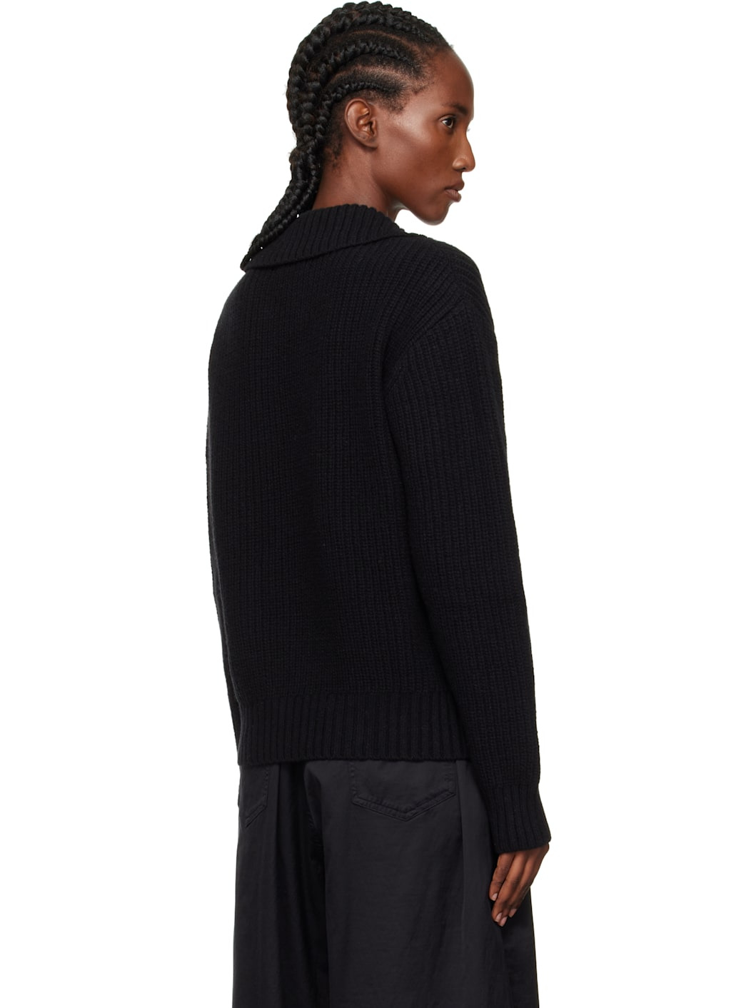 Black Collar Sweater - 3