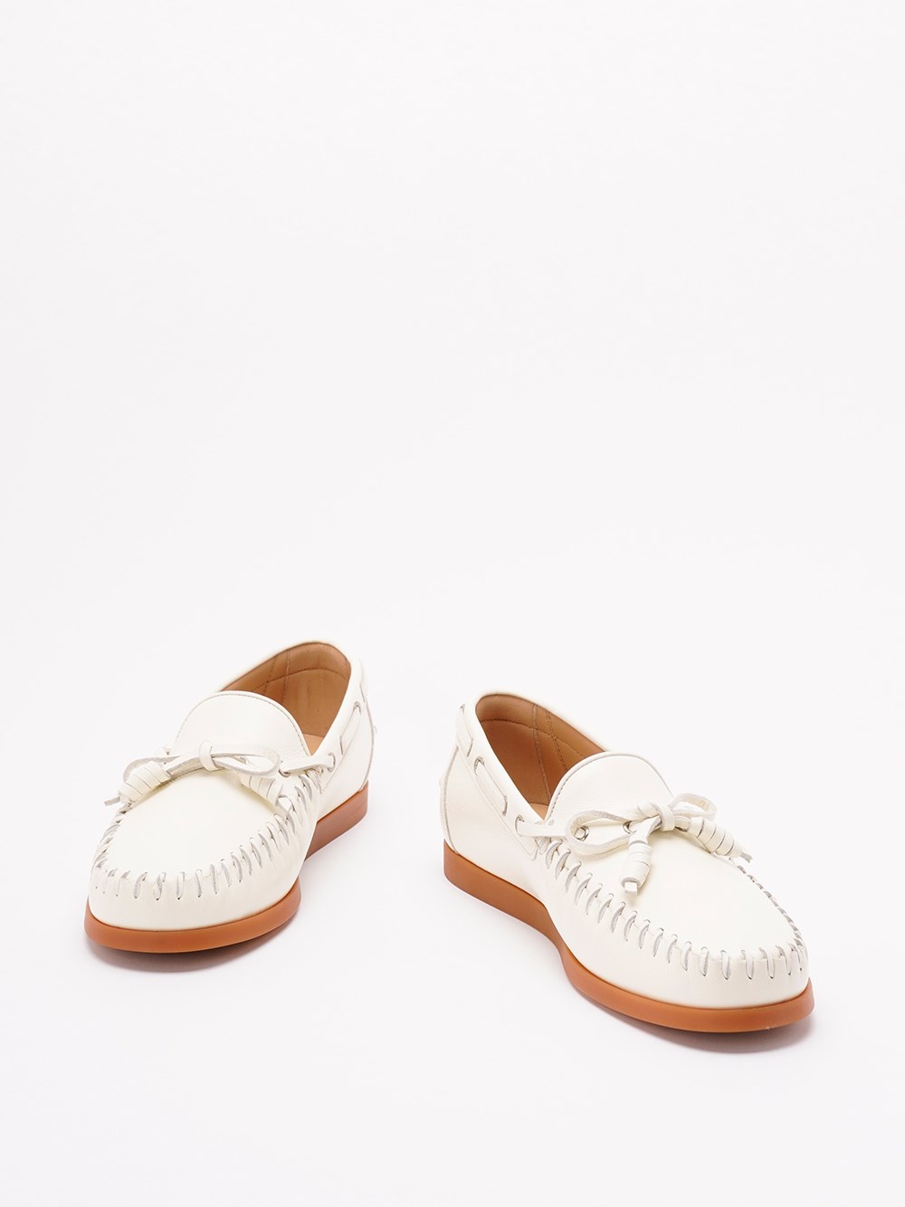 `Valentino Garavani Palm Avenue` Leather Boat Shoes - 2