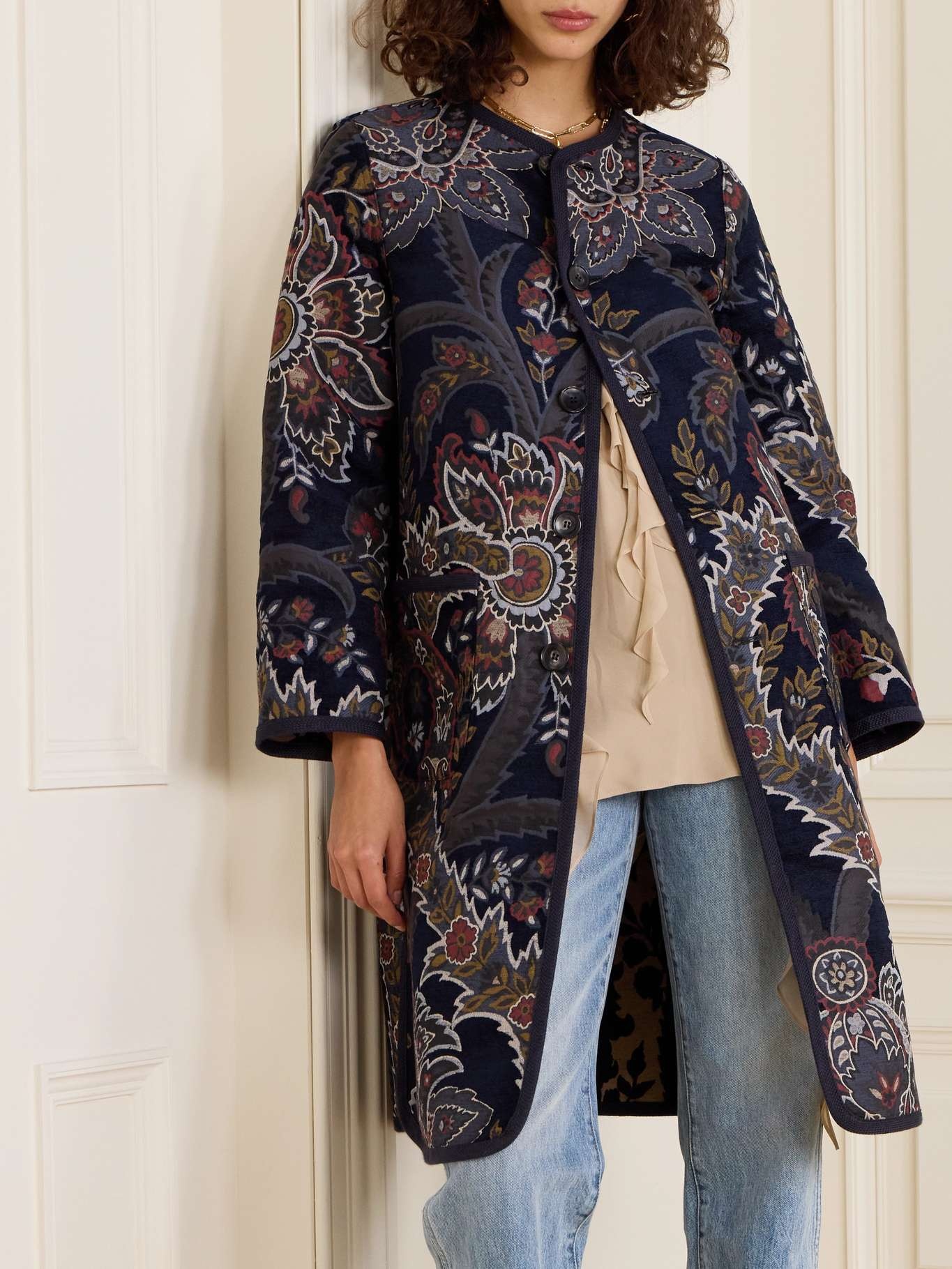 Reversible jacquard coat - 6