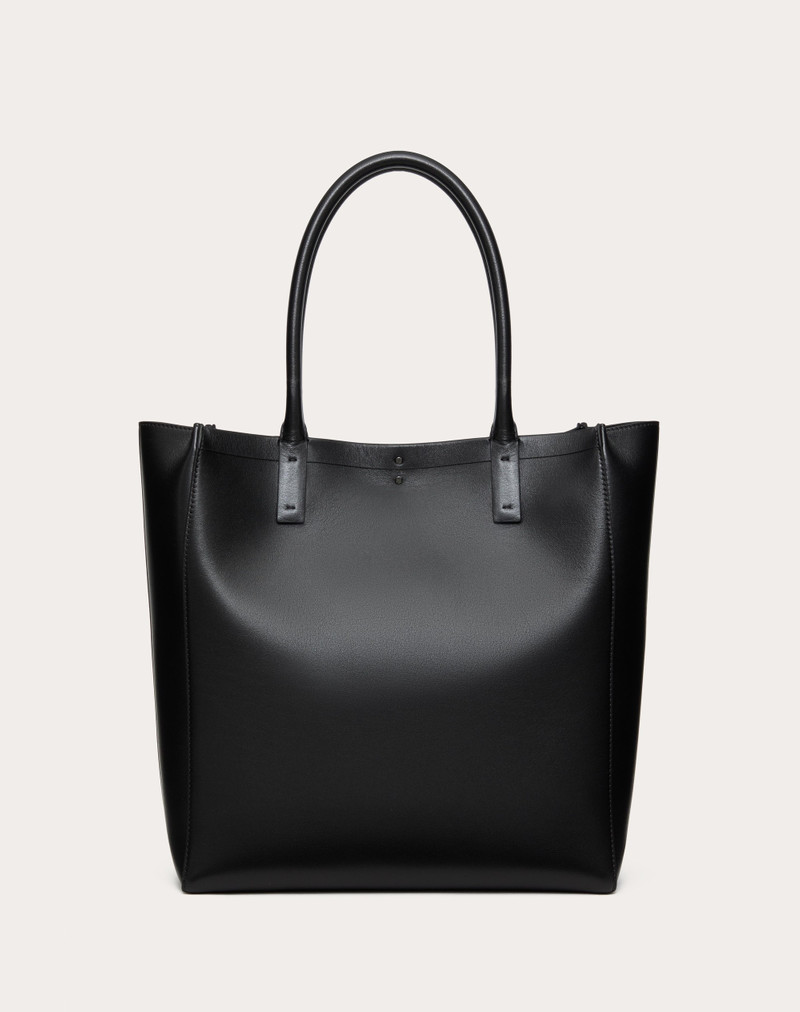 MEDIUM VLOGO LOCKER LEATHER SHOPPING BAG 3