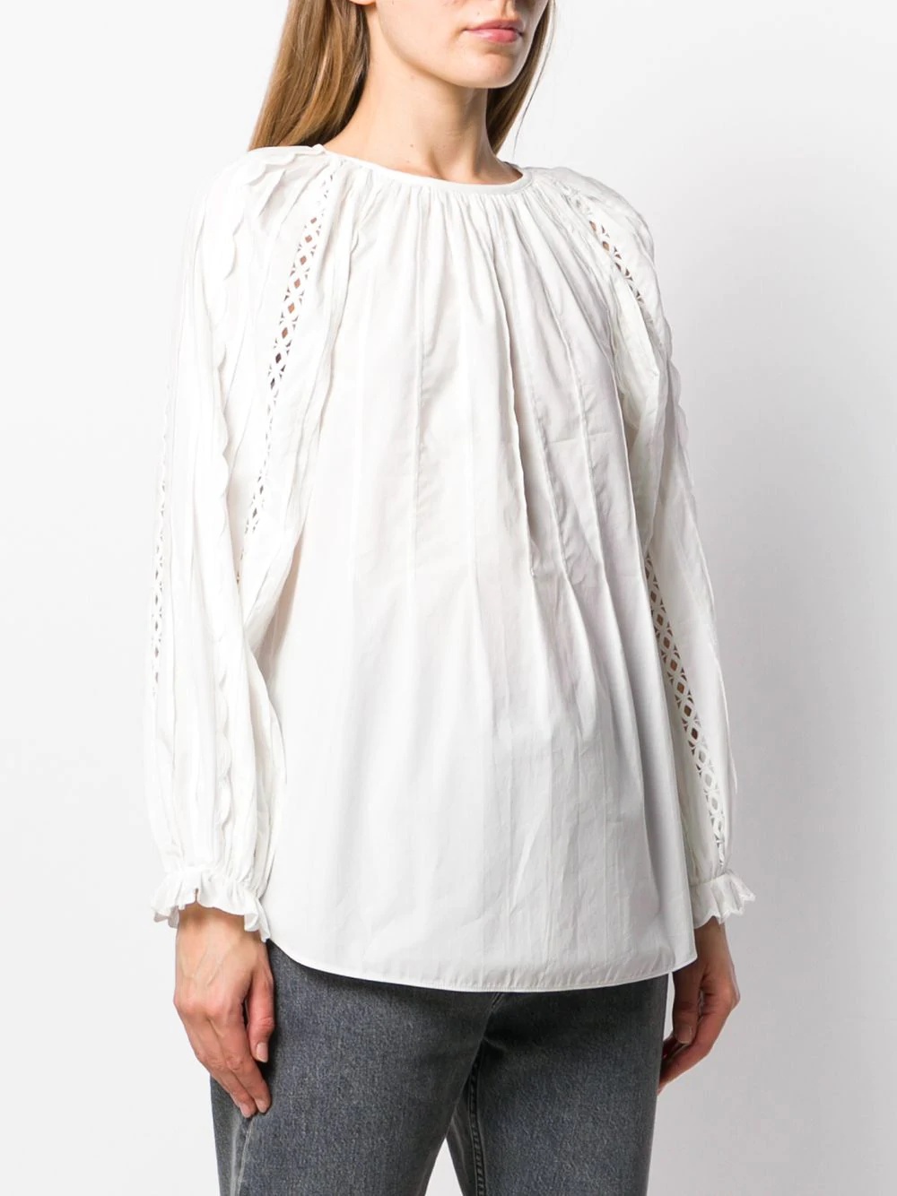 pleated front blouse  - 3