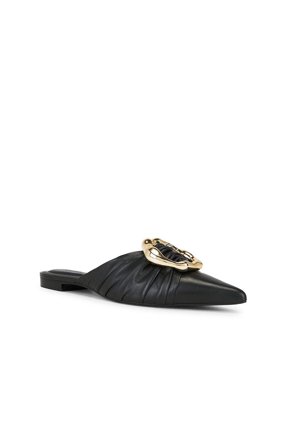 Belle Leather Pointed Toe Mule - 2