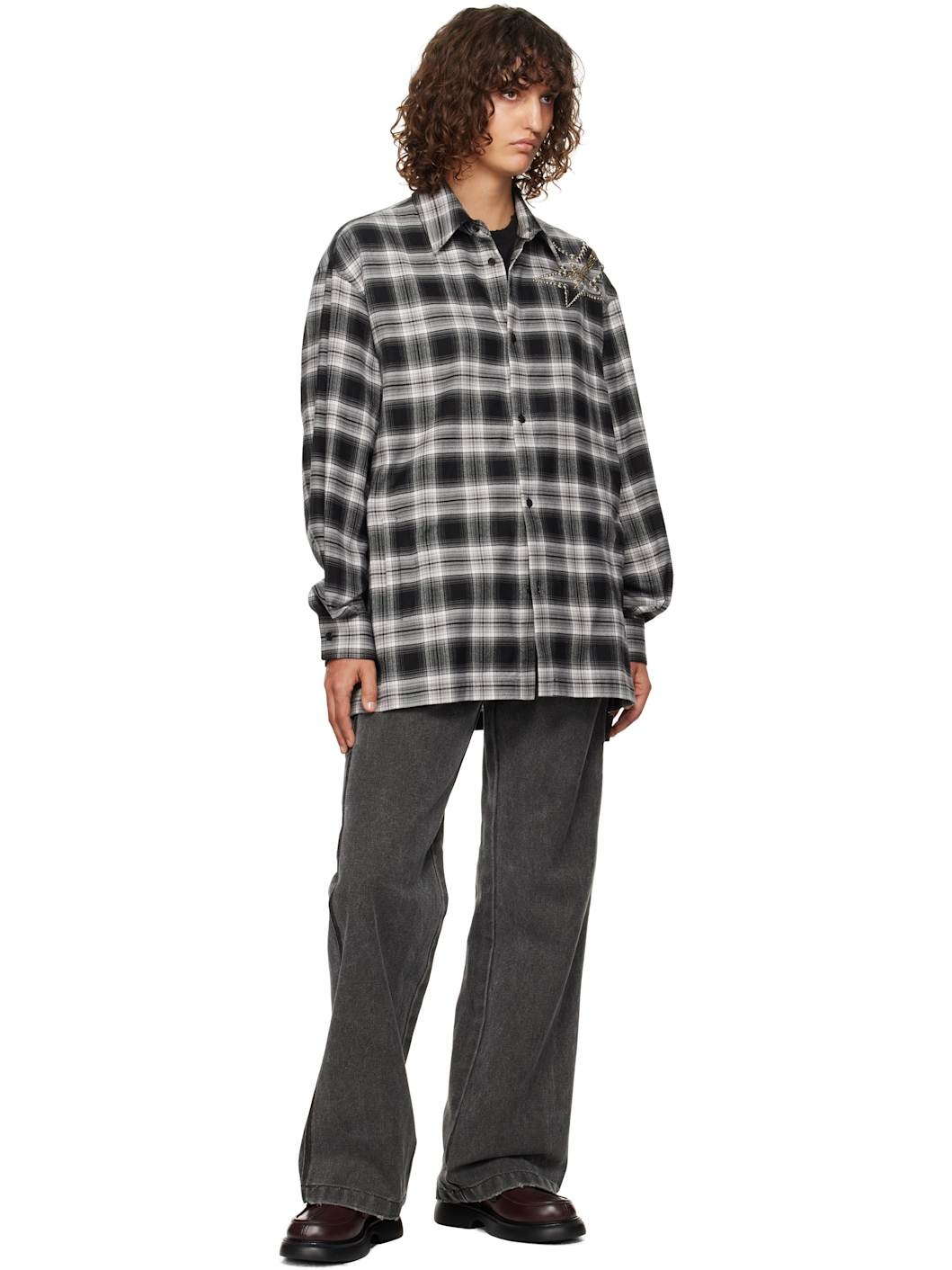 Black Meteor Check Shirt - 4