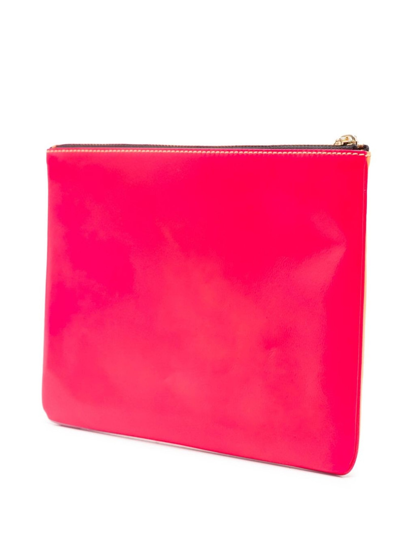 Comme Des Garçons logo-print clutch bag outlook