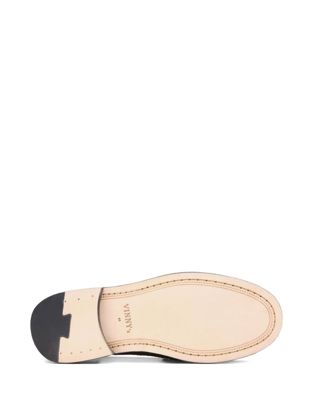 embossed-leather loafers - 4