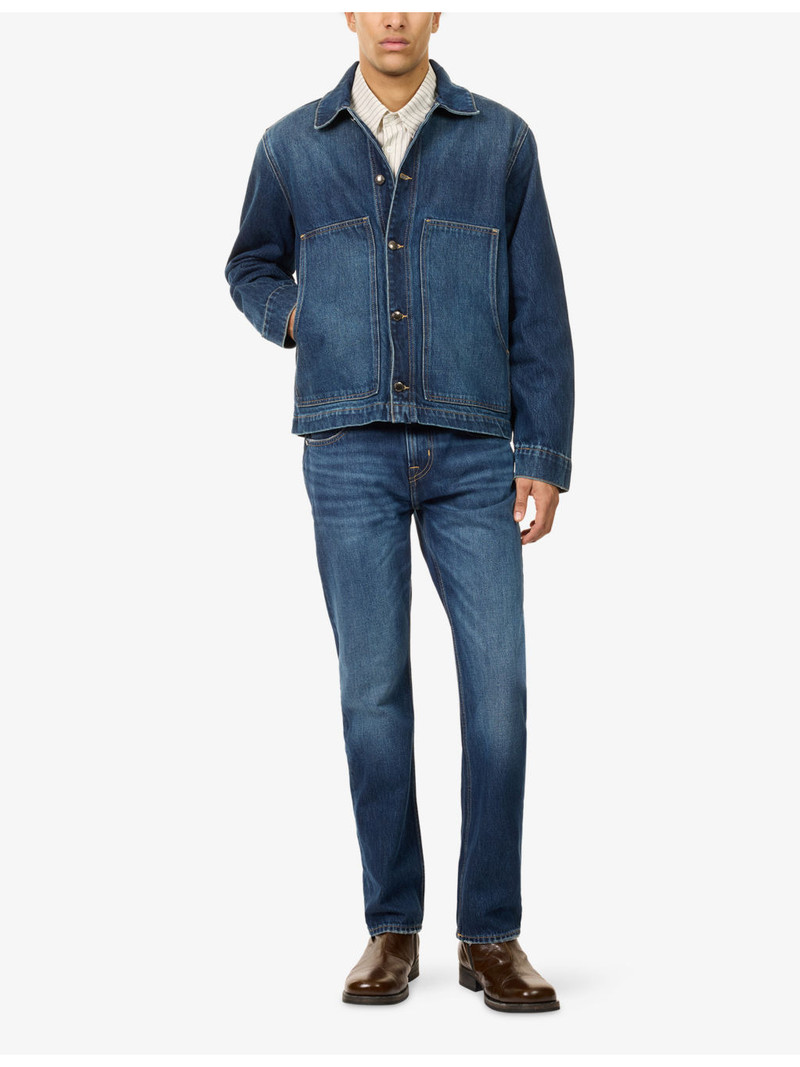 7 For All Mankind Blouson Relaxed-Fit Denim Jacket outlook