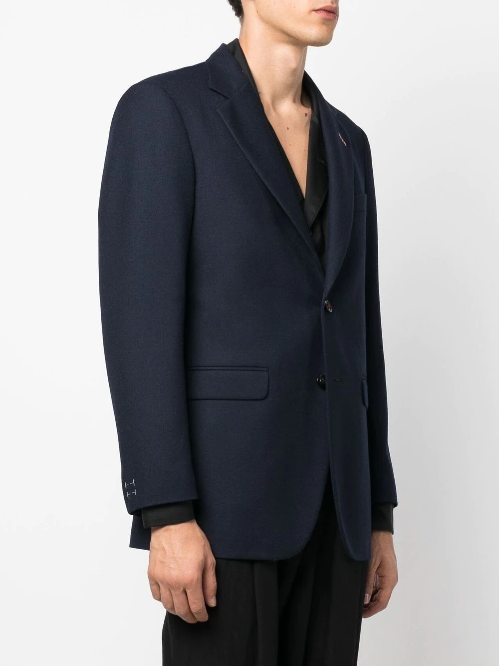 single-breasted wool blazer - 4