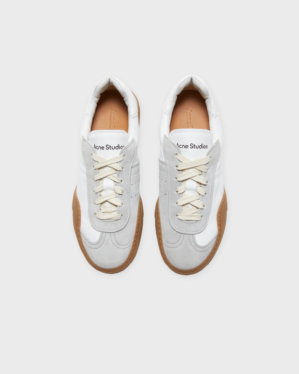 Sneakers Bars W Lace-Up Vit/brun - 3