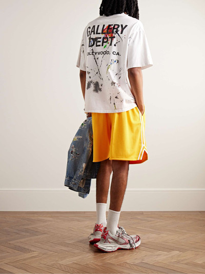 GALLERY DEPT. Paint-Splattered Logo-Print Cotton-Jersey T-Shirt outlook