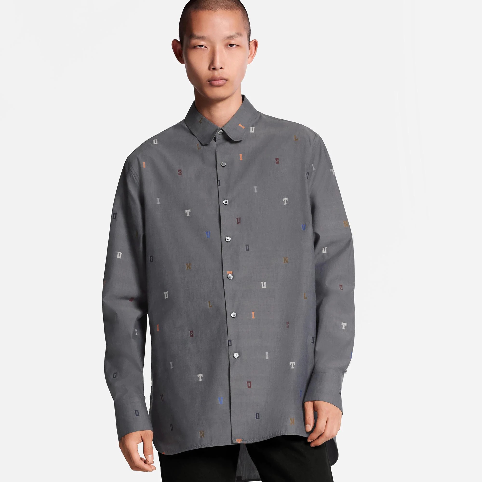 Regular Shirt With DNA Collar Fil Coupé - 4