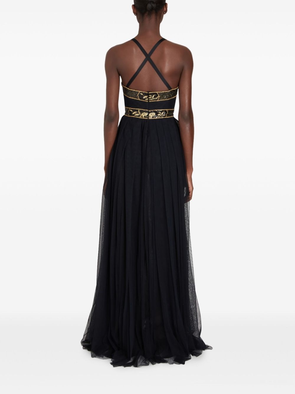 embroidered tulle dress - 4