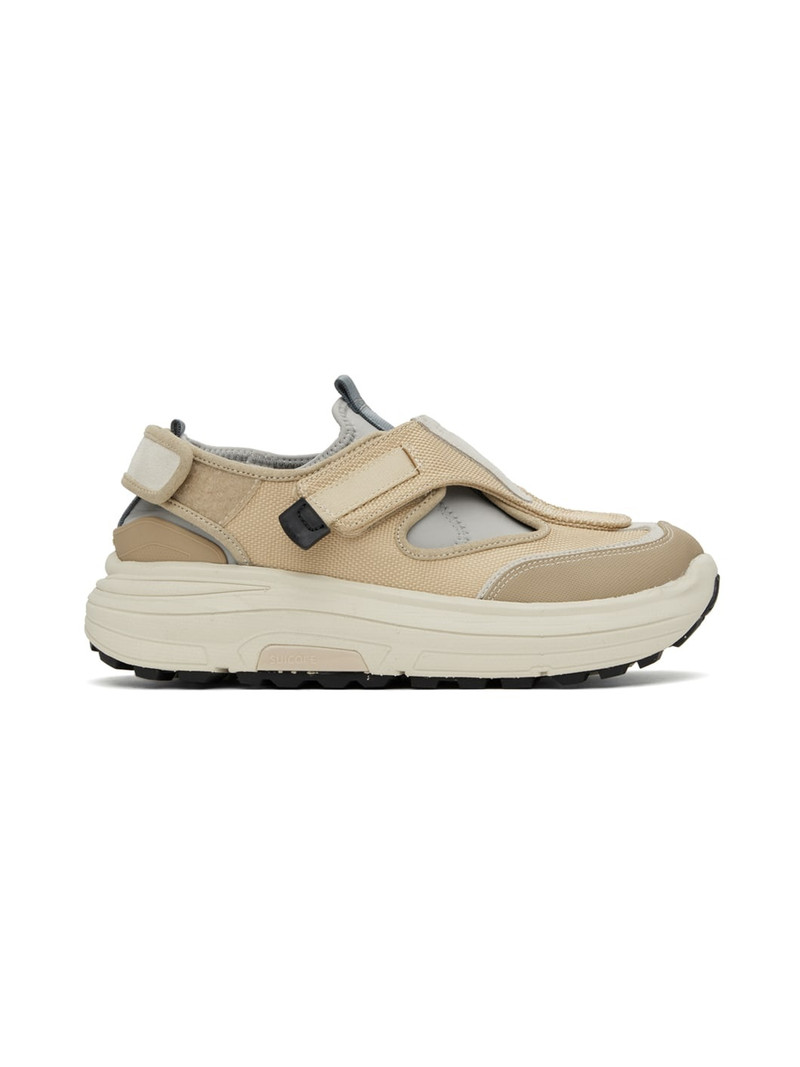 Beige & Gray TRED Sneakers - 1