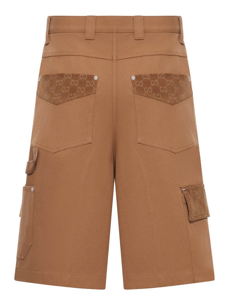 GUCCI HEAVY COTTON CANVAS CARGO BERMUDA SHORTS outlook