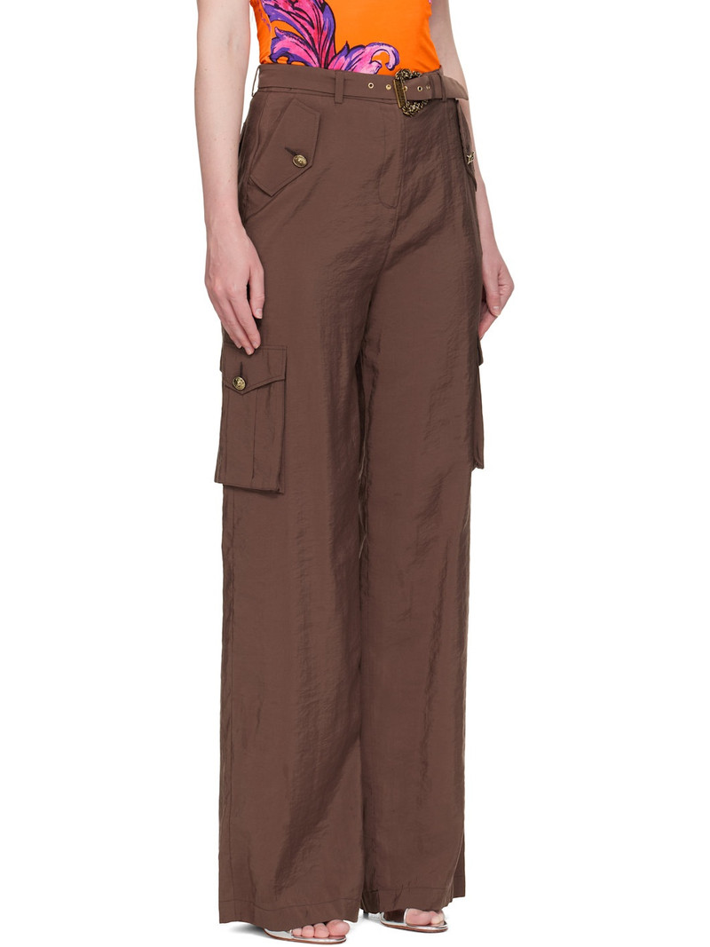 Brown Baroque Buckle Cargo Pants 2