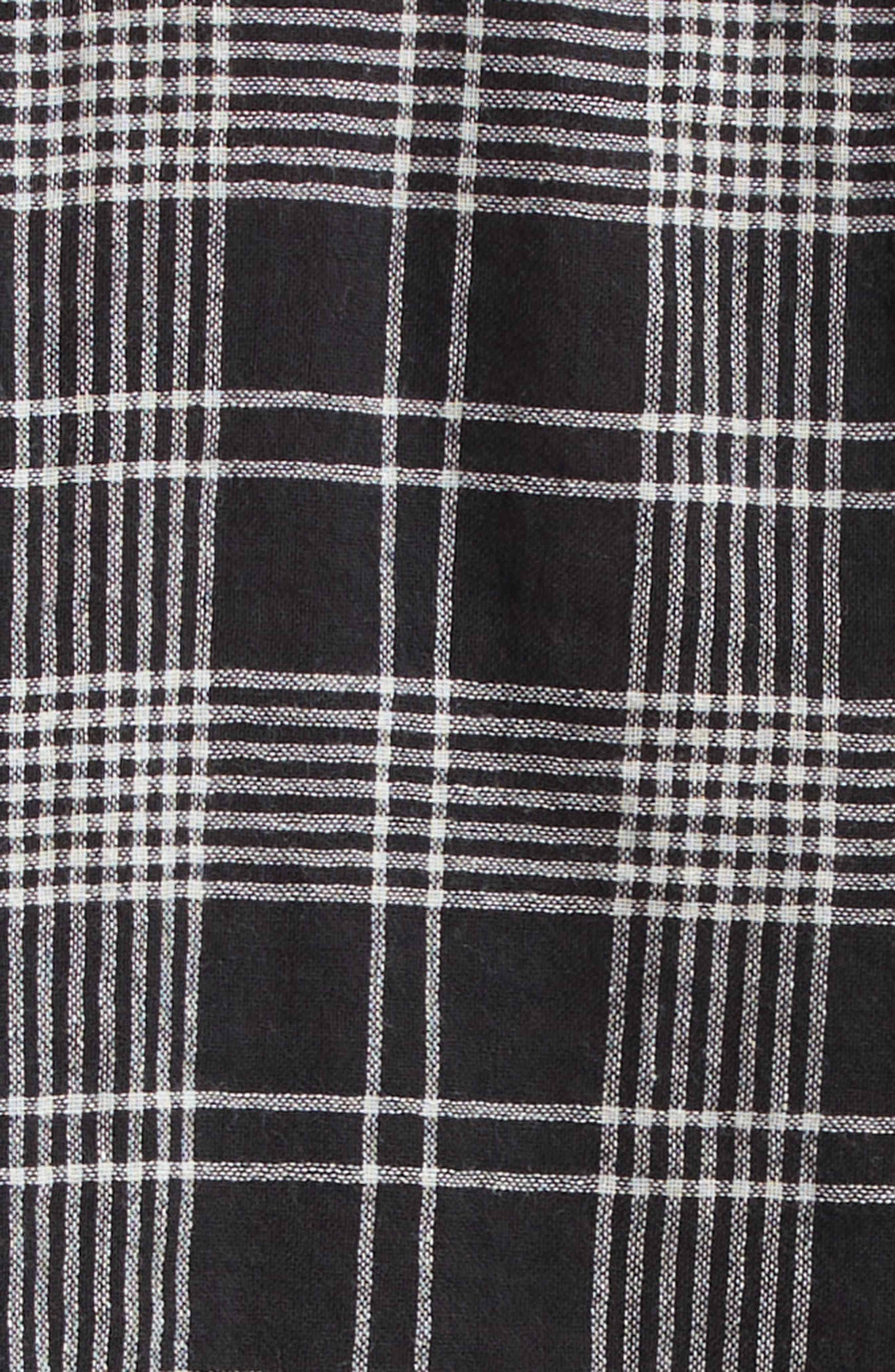 STOCKHOLM SURFBOARD CLUB Jerry Plaid Short Sleeve Button-Up Shirt in Black Check at Nordstrom - 6
