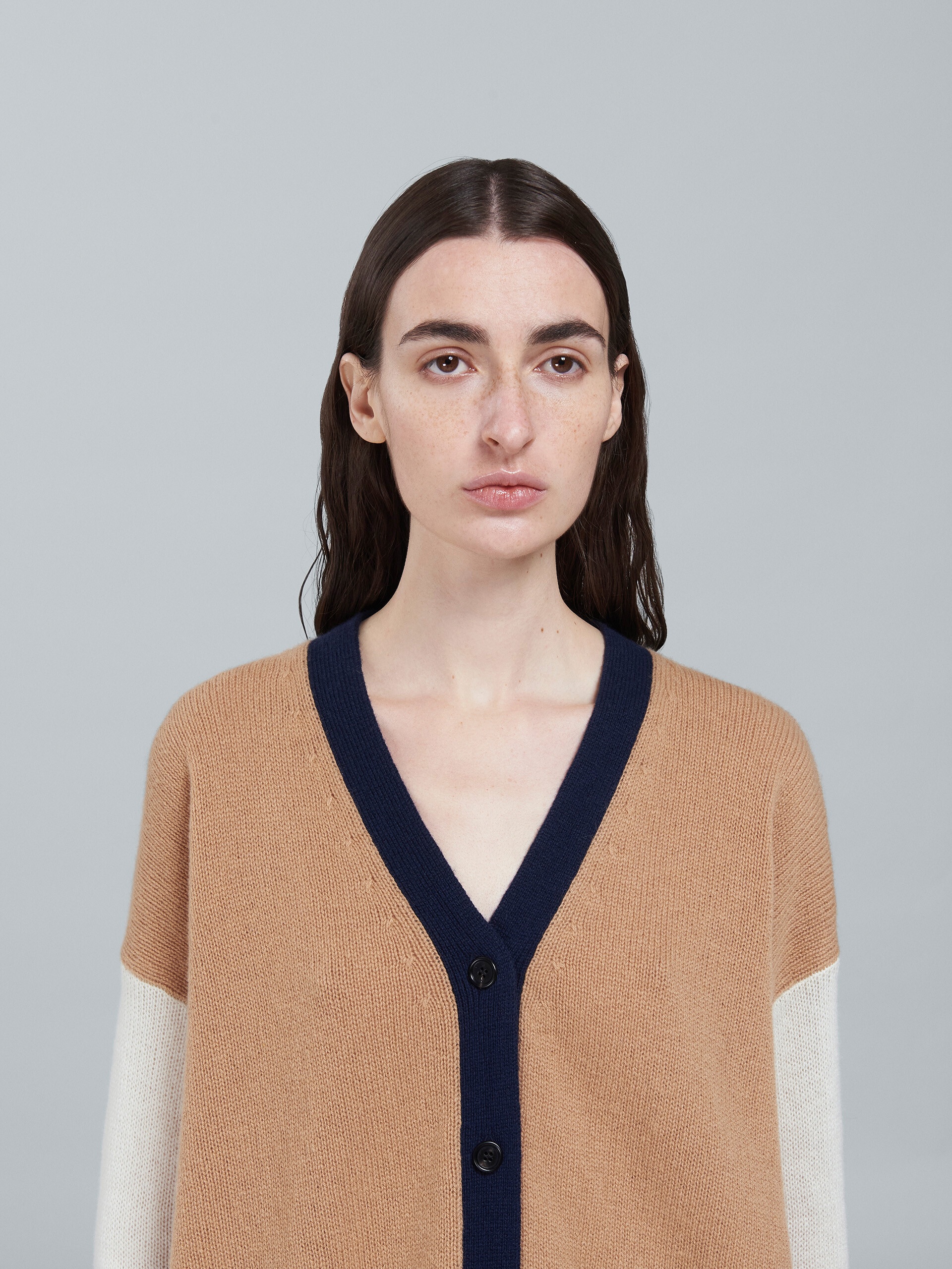 COLORBLOCK CASHMERE CARDIGAN - 4