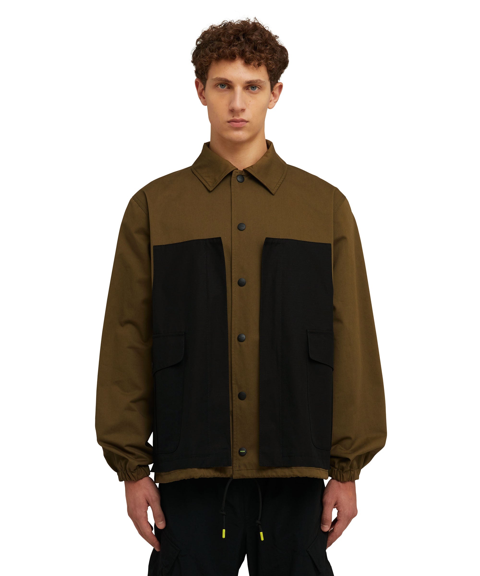 Colorblock cotton worker jacket - 2