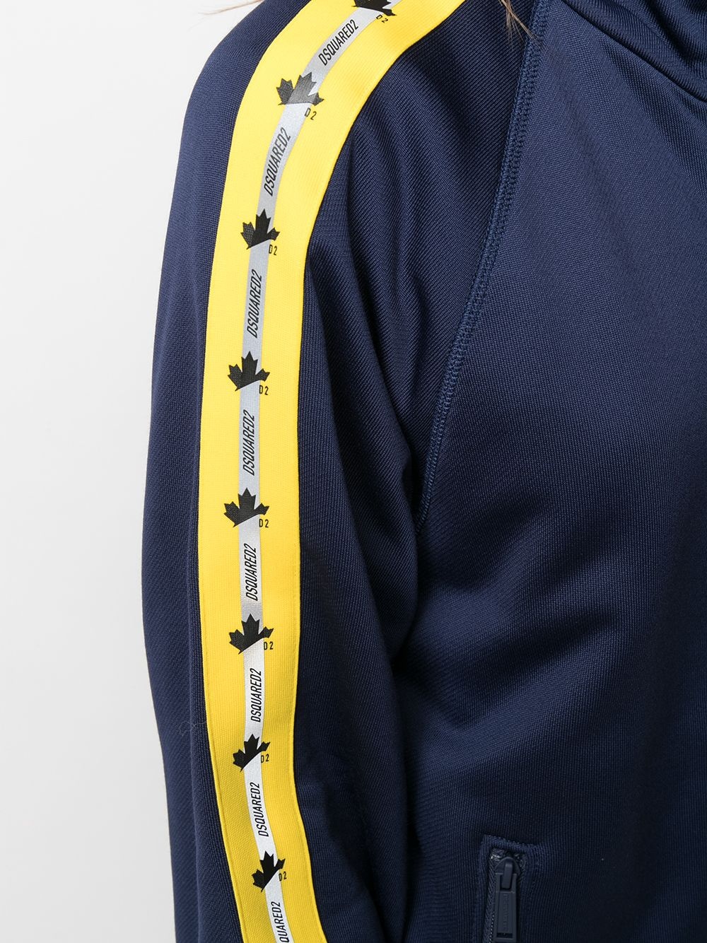 logo tape track jacket - 5