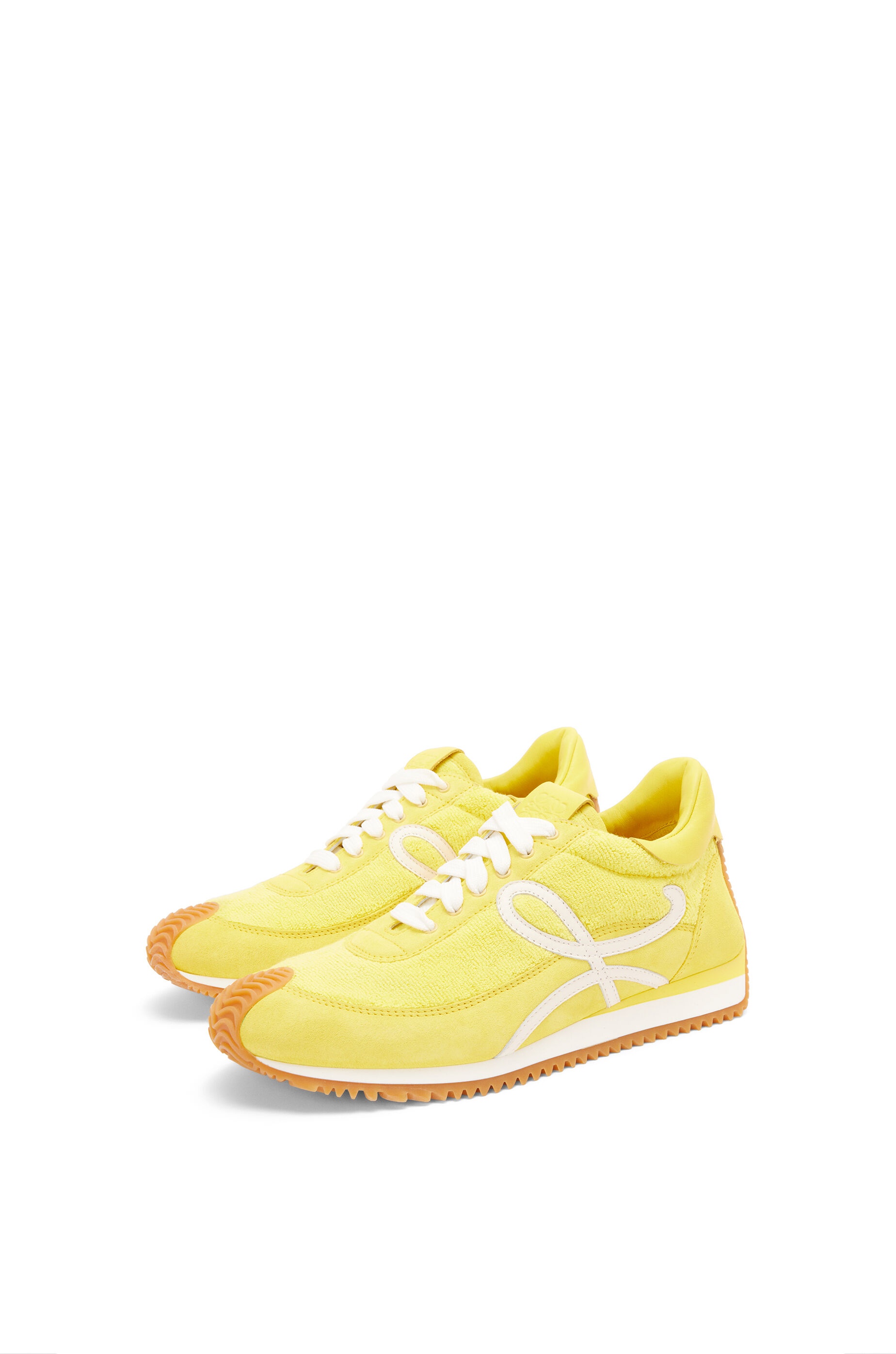 Flow runner in terry cloth and suede - 2