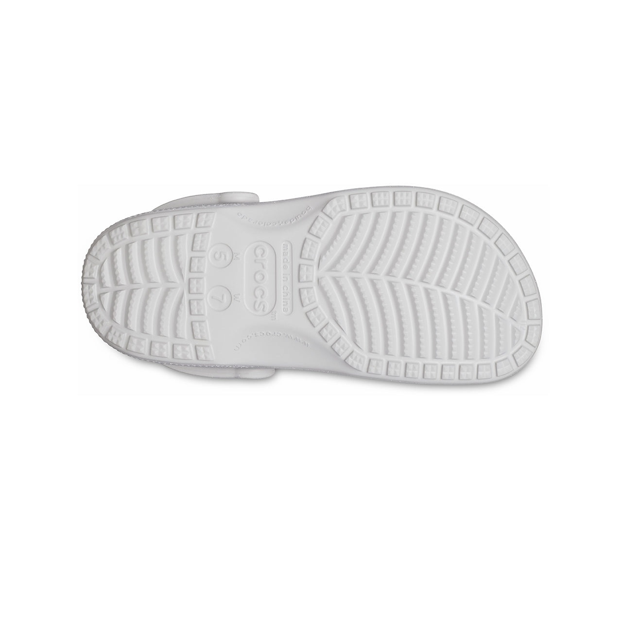 Crocs Classic Glitter Clogs 'Silver' 205942-0IC - 6