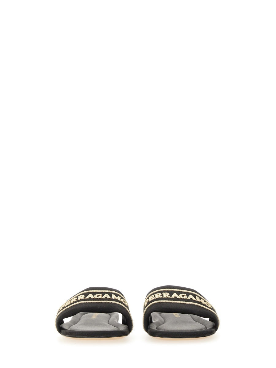 Ferragamo Women Slide Sandal With Logo - 4
