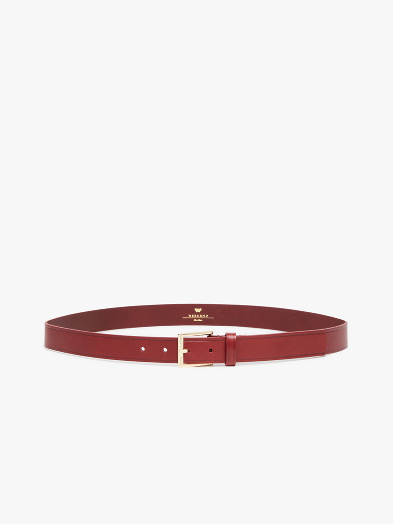 NIGELLA Basic leather belt 1