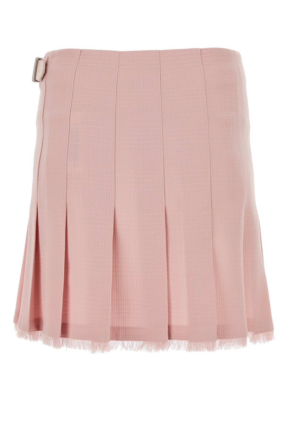 Pink wool mini skirt - 2